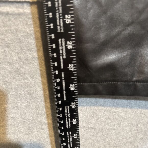 Abercrombie & Fitch Straight Ultra High Rise Vegan Leather Pants Sz 31/12 VTG - Picture 13 of 13